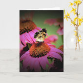 Papillon, carte (Fleur jaune)