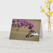 Papillon, carte (Fleur jaune)
