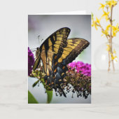 Papillon, carte (Fleur jaune)