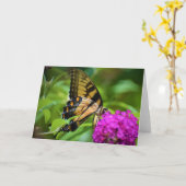 Papillon, carte (Fleur jaune)