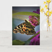 Papillon, carte (Fleur jaune)