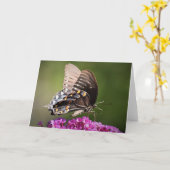 Papillon, carte (Fleur jaune)