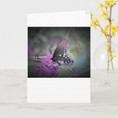 Papillon, carte (Fleur jaune)