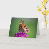 Papillon, carte (Fleur jaune)