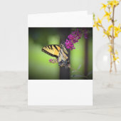 Papillon, carte (Fleur jaune)