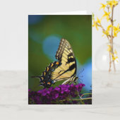 Papillon, carte (Fleur jaune)