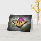 Papillon, carte (Fleur jaune)