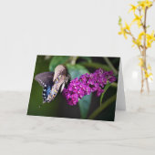 Papillon, carte (Fleur jaune)