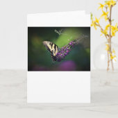 Papillon, carte (Fleur jaune)