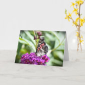 Papillon, carte (Fleur jaune)