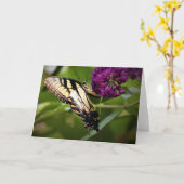 Papillon, carte (Fleur jaune)