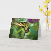 Papillon, carte (Fleur jaune)