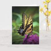 Papillon, carte (Fleur jaune)