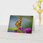 Papillon, carte (Fleur jaune)