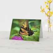 Papillon, carte (Fleur jaune)