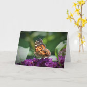 Papillon, carte (Fleur jaune)