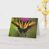 Papillon, carte (Fleur jaune)