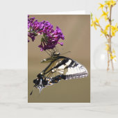 Papillon, carte (Fleur jaune)