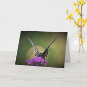 Papillon, carte (Fleur jaune)