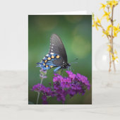 Papillon, carte (Fleur jaune)