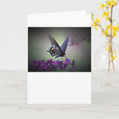Papillon, carte (Fleur jaune)
