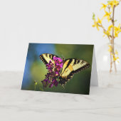 Papillon, carte (Fleur jaune)