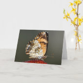 Papillon, carte (Fleur jaune)