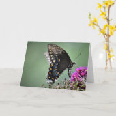 Papillon, carte (Fleur jaune)