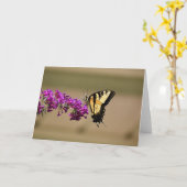 Papillon, carte (Fleur jaune)