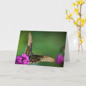 Papillon, carte (Fleur jaune)