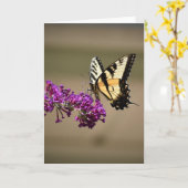 Papillon, carte (Fleur jaune)