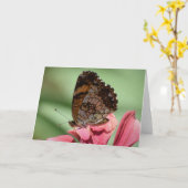 Papillon, carte (Fleur jaune)