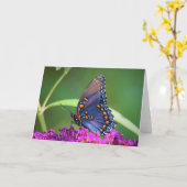 Papillon, carte (Fleur jaune)