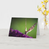 Papillon, carte (Fleur jaune)