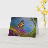 Papillon, carte (Fleur jaune)