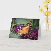 Papillon, carte (Fleur jaune)