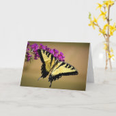 Papillon, carte (Fleur jaune)