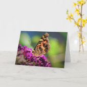 Papillon, carte (Fleur jaune)