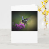 Papillon, carte (Fleur jaune)