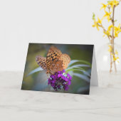 Papillon, carte (Fleur jaune)