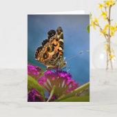 Papillon, carte (Fleur jaune)