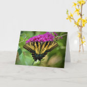 Papillon, carte (Fleur jaune)
