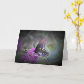 Papillon, carte (Fleur jaune)
