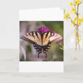 Papillon, carte (Fleur jaune)