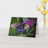 Papillon, carte (Fleur jaune)