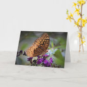 Papillon, carte (Fleur jaune)