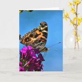 Papillon, carte (Fleur jaune)