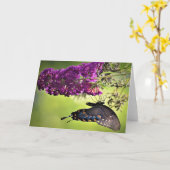 Papillon, carte (Fleur jaune)