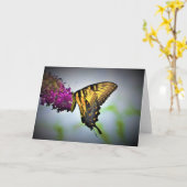 Papillon, carte (Fleur jaune)