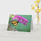 Papillon, carte (Fleur jaune)